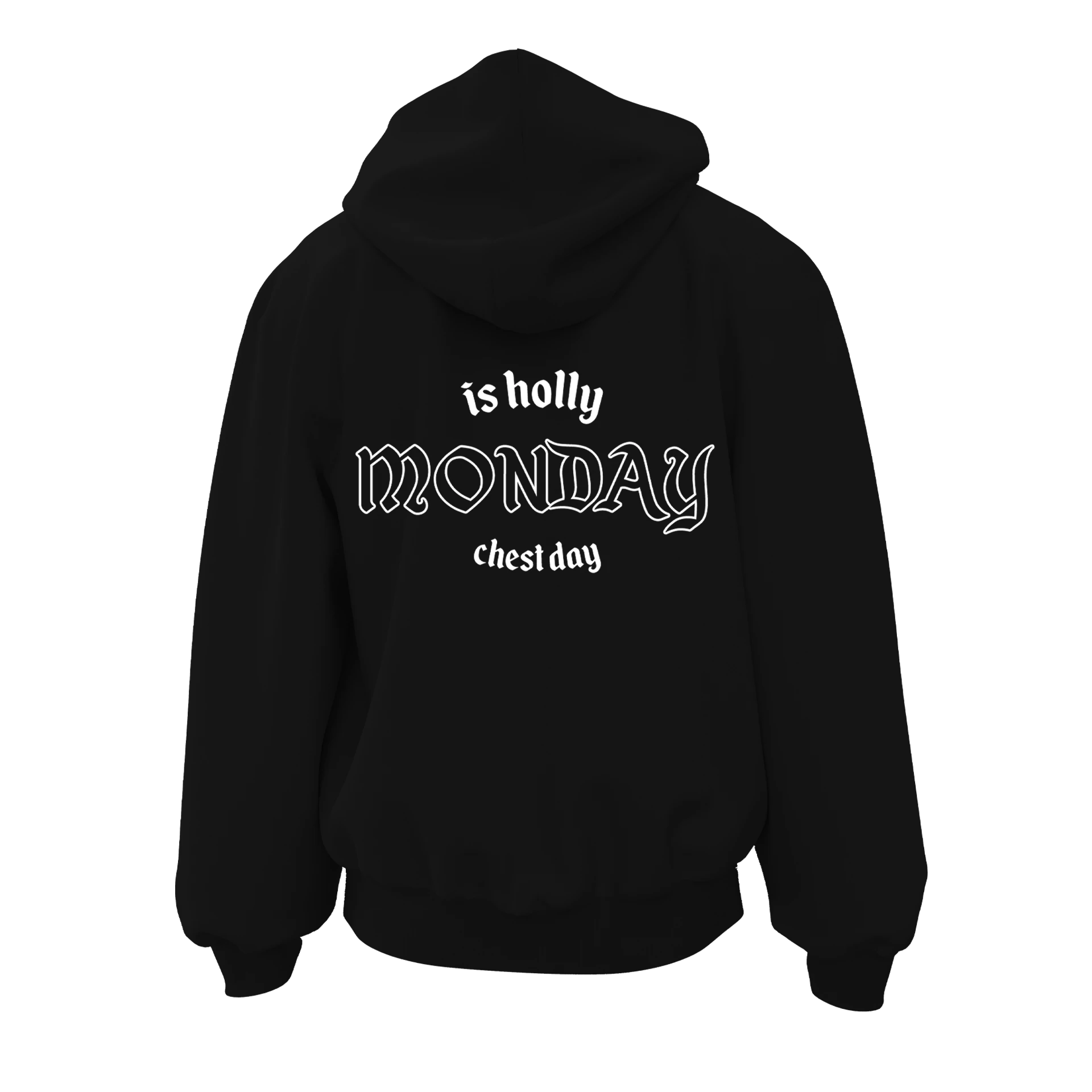 Monday is holly chest Day Ön ve Arka  Baskılı (Unisex Fermuarlı)
