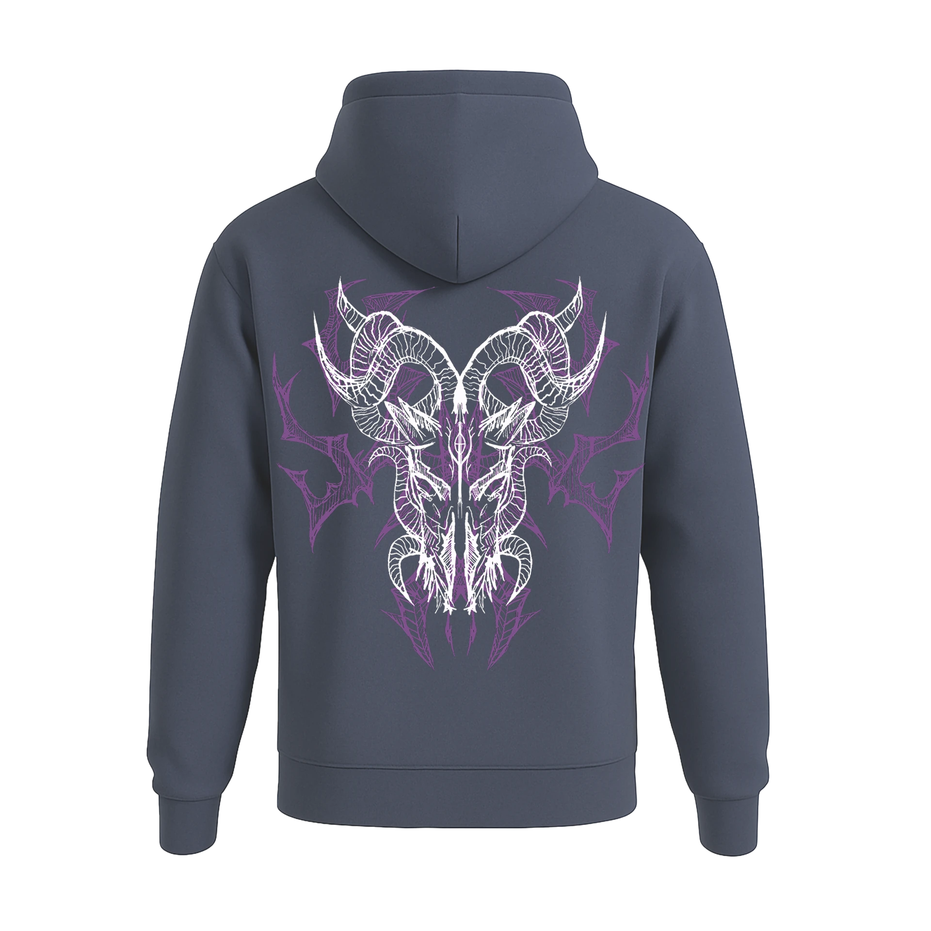 Devil Sketch Ön ve Arka Baskılı  (Unisex Hoodie )