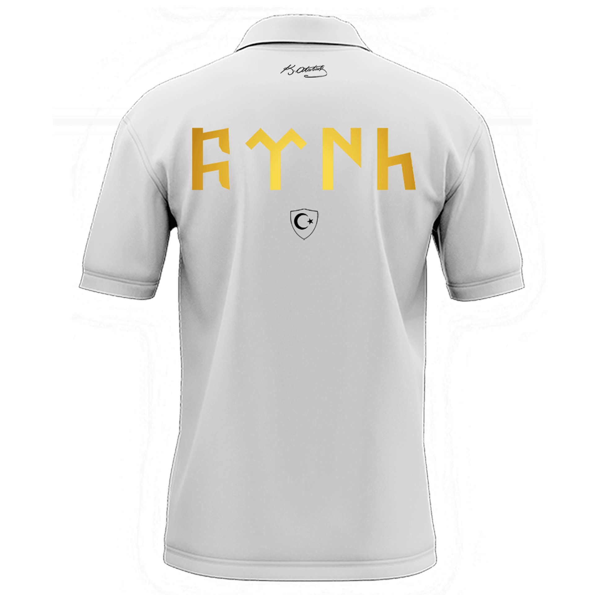 Türk Arma Ön Ve Arka Baskılı Türk Serisi (Unisex Polo Yaka)