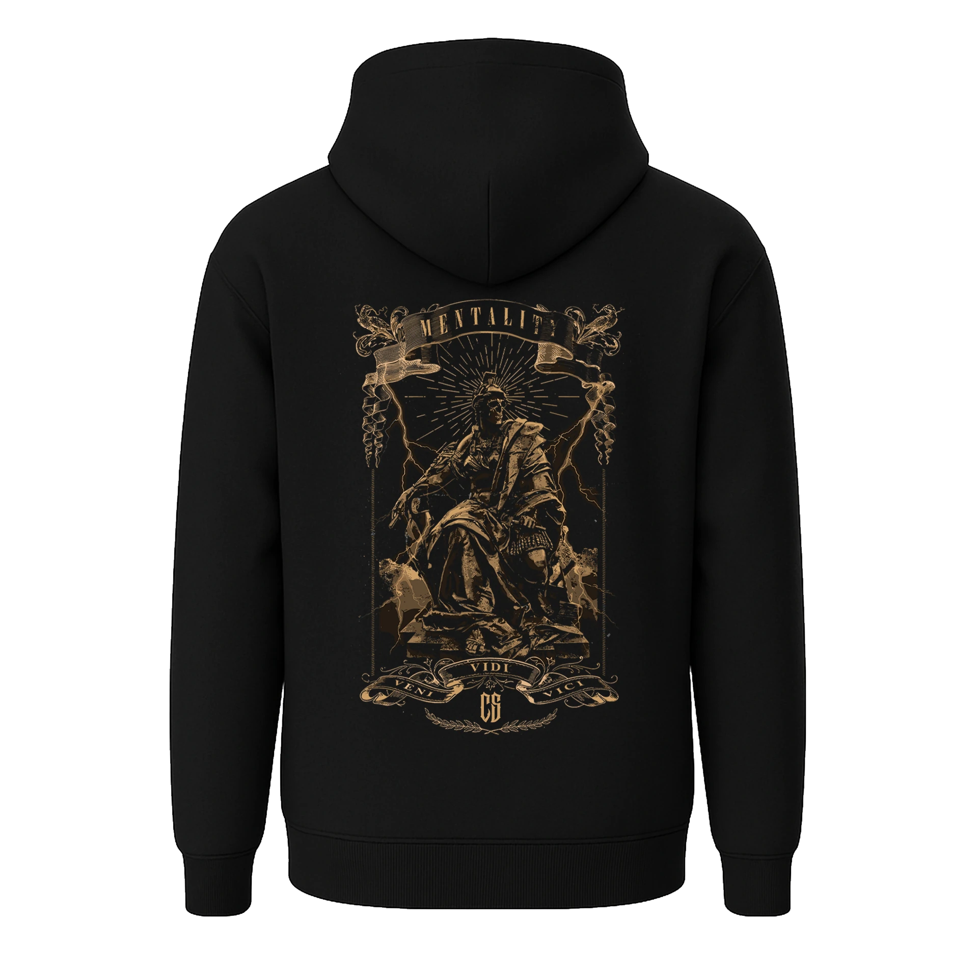 Mentality Veni Vidi Vici Ön Ve Arka Baskılı (Unisex Hoodie )