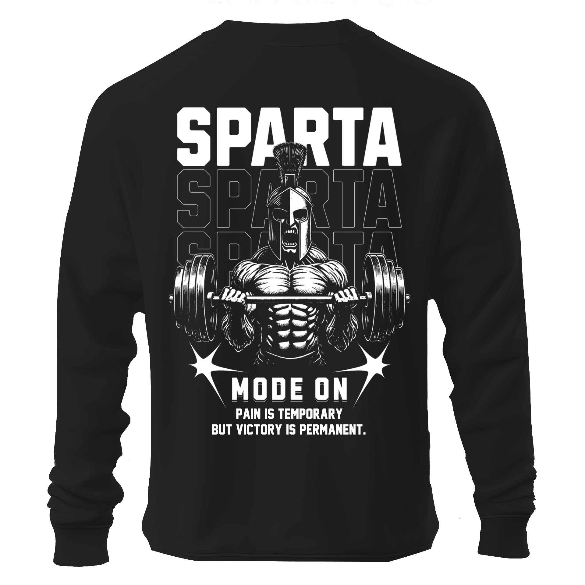 Sparta Mode ON  Ön ve Arka Baskılı (Unisex Sweatshirt)