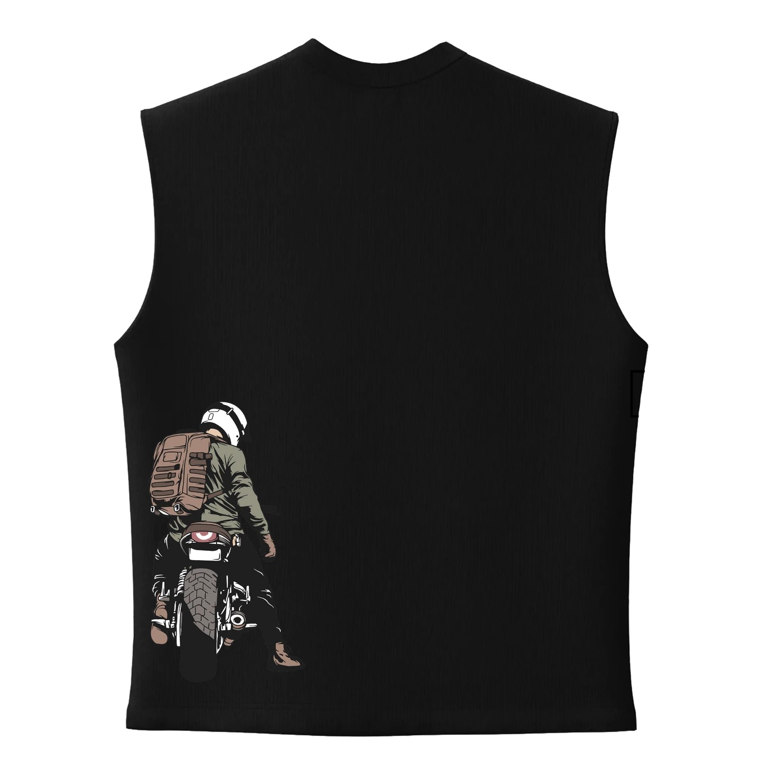 Lonley Biker  Arka Baskılı  (L BEDEN    TEK Beden Outlet Ürün)