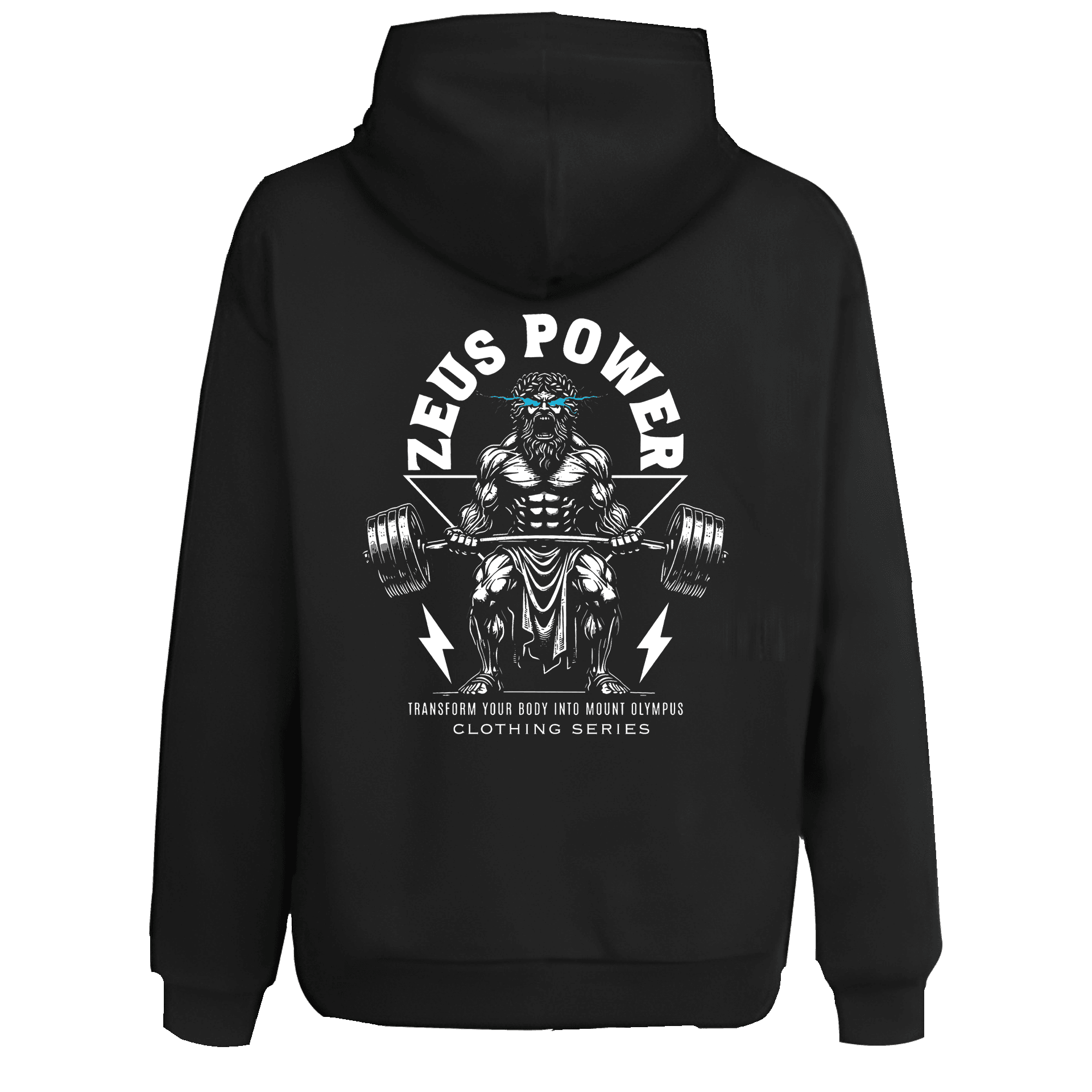 Zeus Power Spor Series Ön Ve Arka Baskılı (Unisex Hoodie)