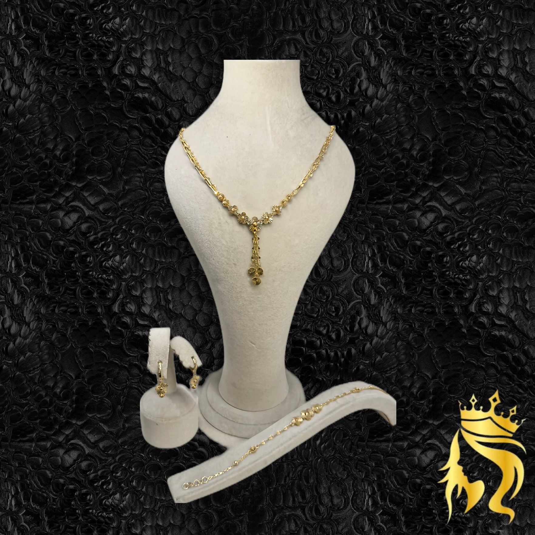 Women's Necklace, Earrings and Bracelet Set