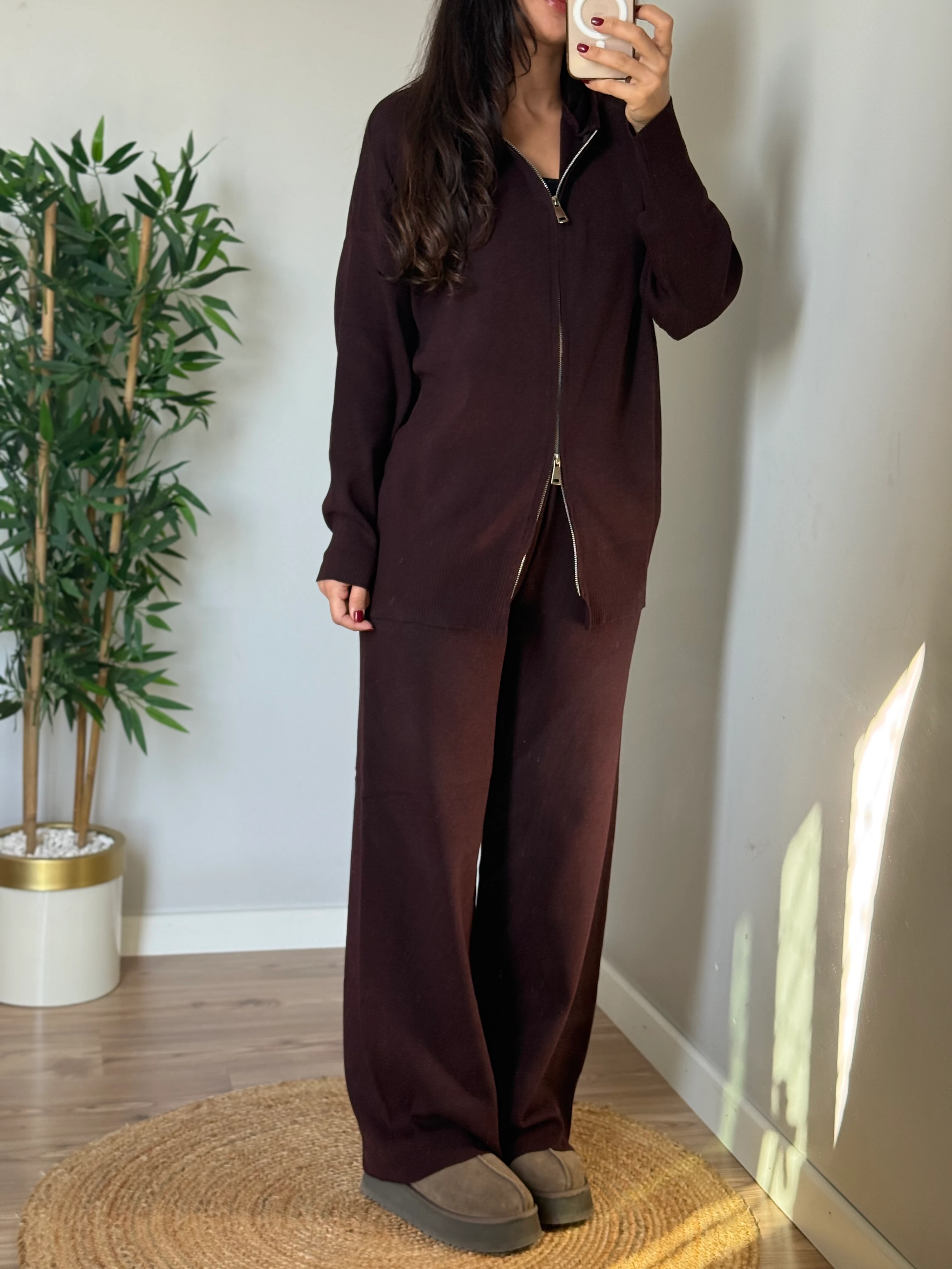 Premium Triko Takım Mürdüm