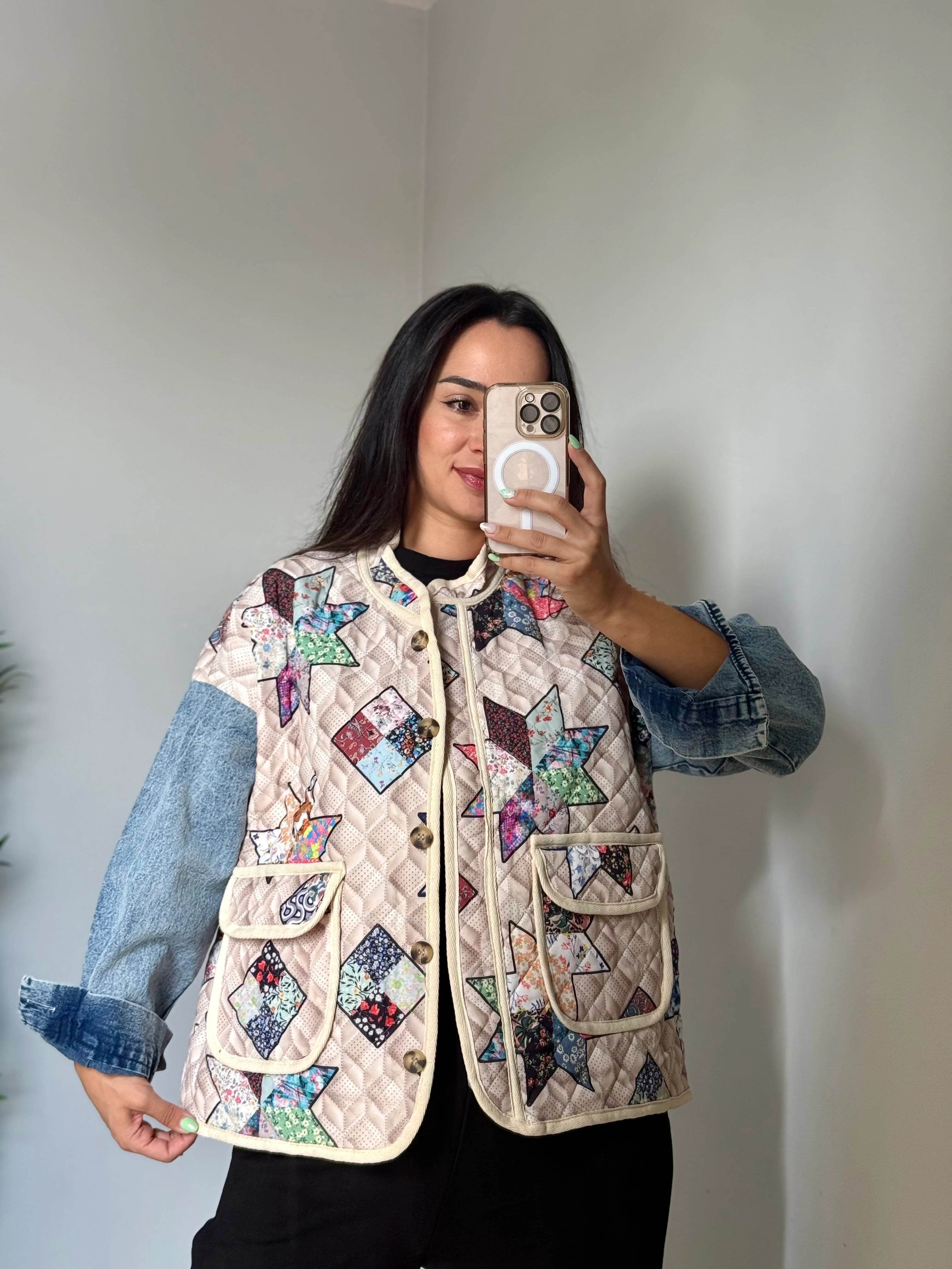 Kapitone Tasarım Ceket