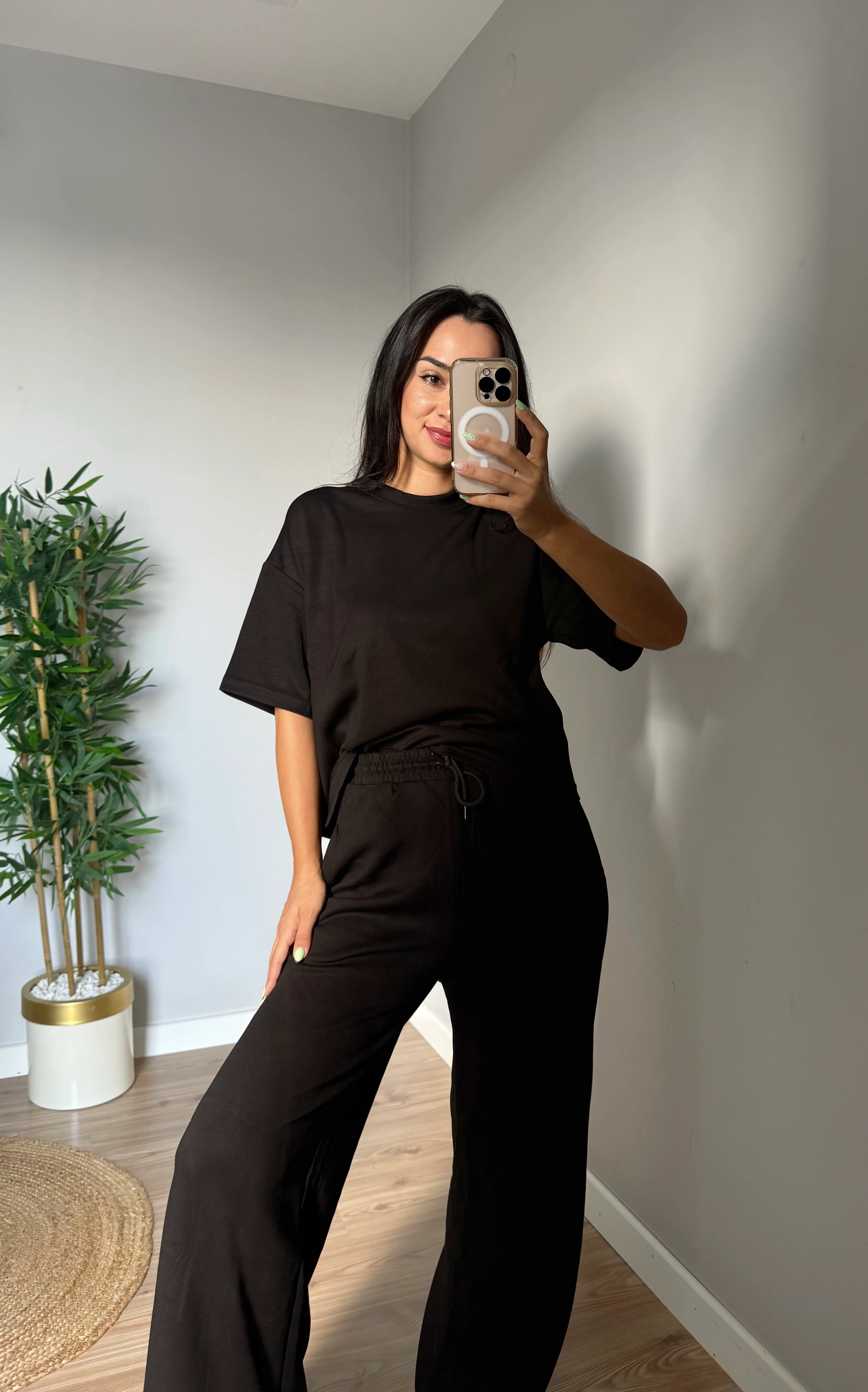 Oyhs Etiketli Modal Eşofman Siyah