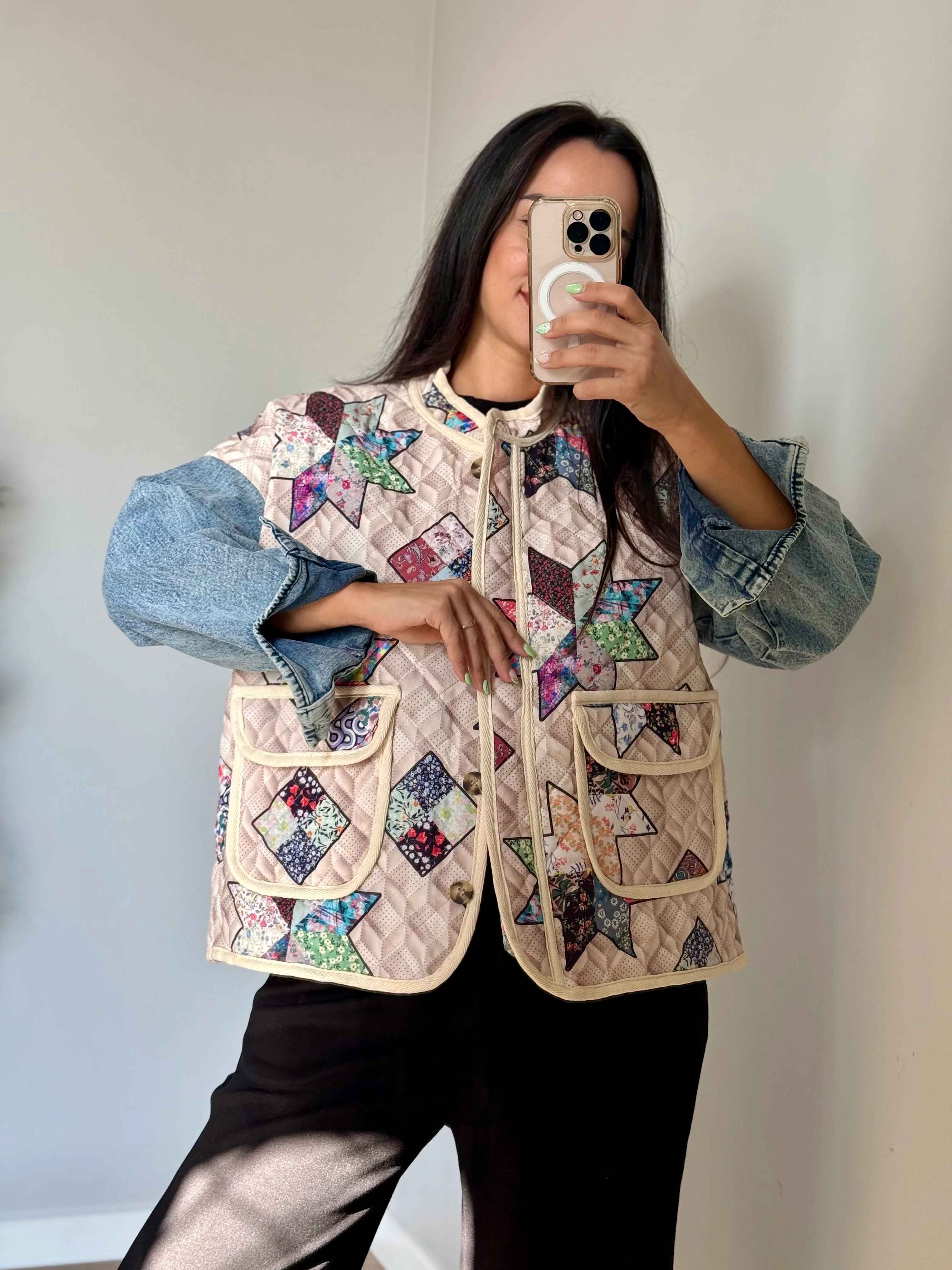 Kapitone Tasarım Ceket