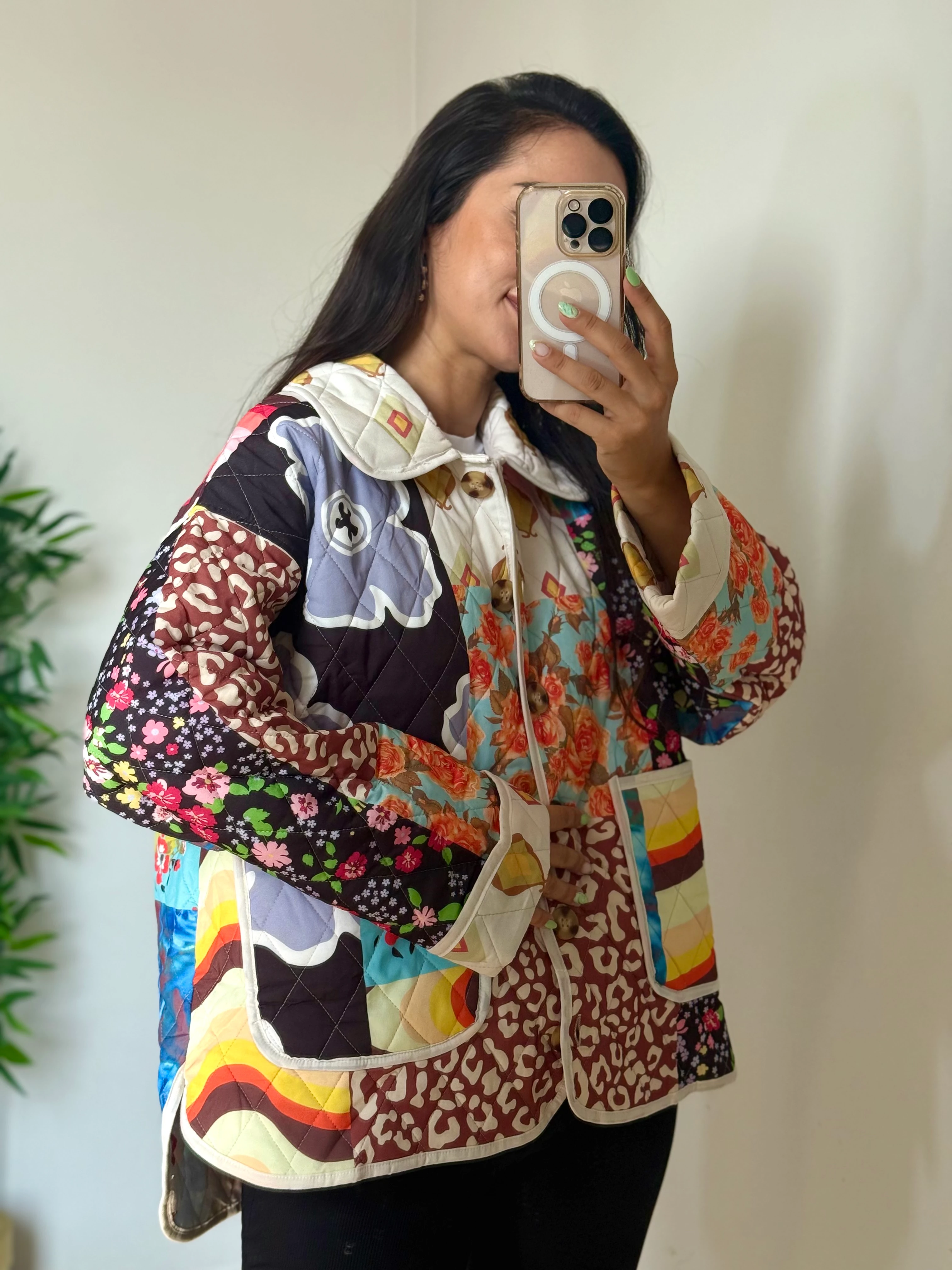 Desenli Kapitone Zra Model Ceket