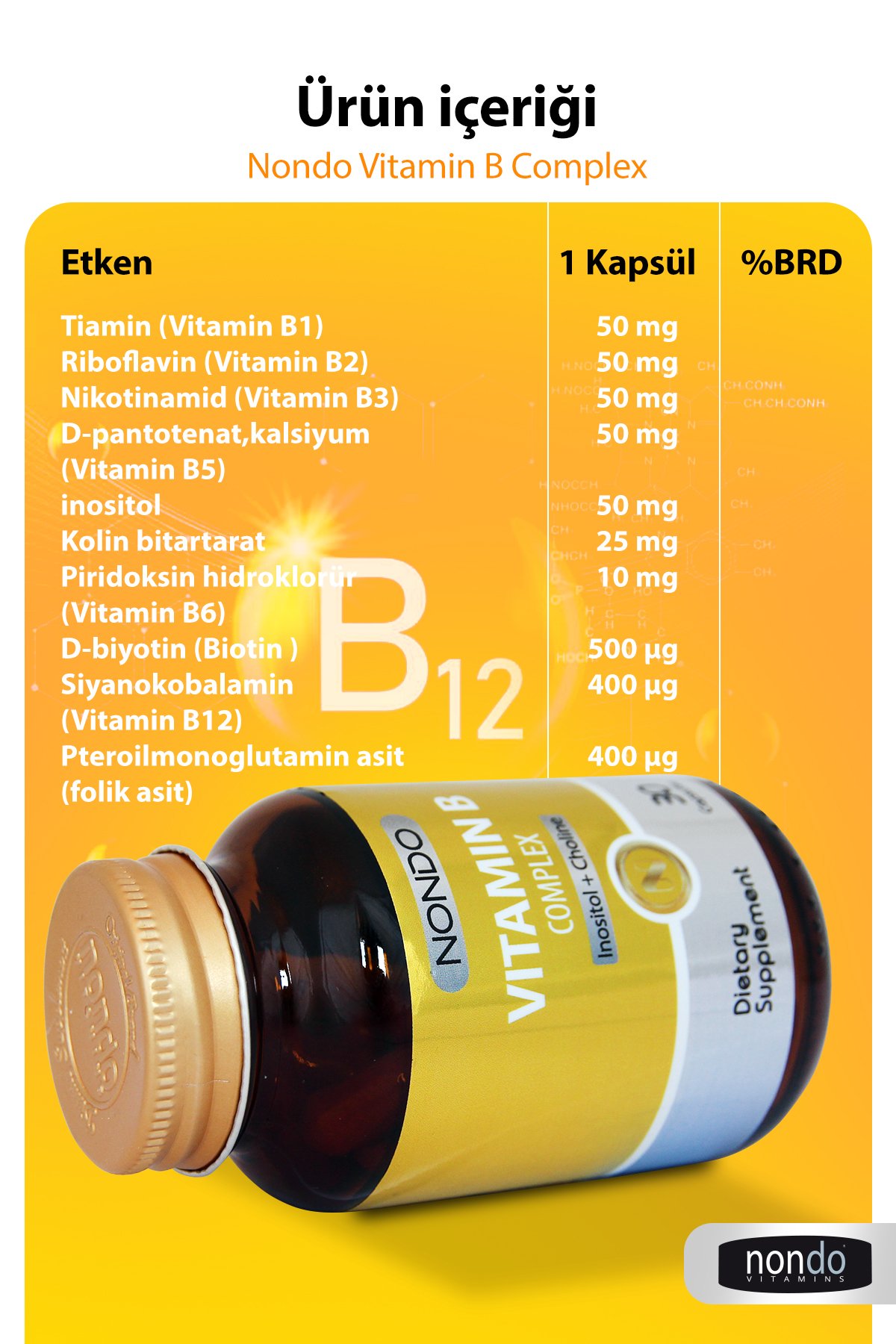 Vitamin B Complex 30 Tablet