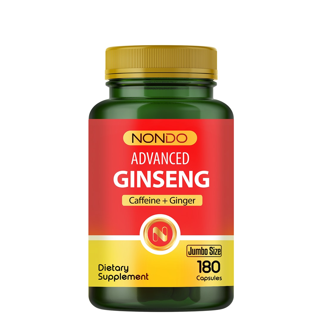 Nondo Ginseng 180 Kapsül Jumbo Boy (Kore Panax Ginseng, Keçiboynuzu, Koenzim Q10)