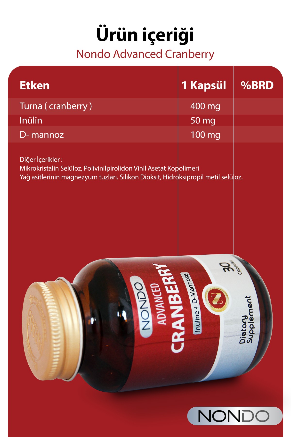 Advanced Cranberry 30 Kapsül 