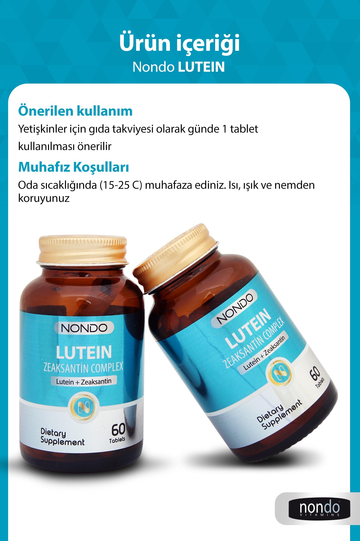 Lutein Zeaksantin Kompleks 60 Tablet