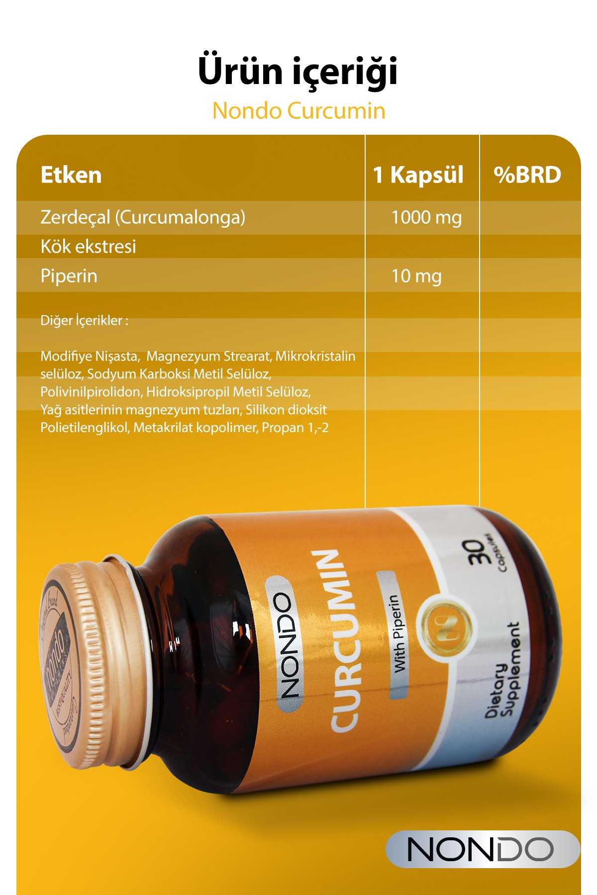 Curcumin 30 Tablets