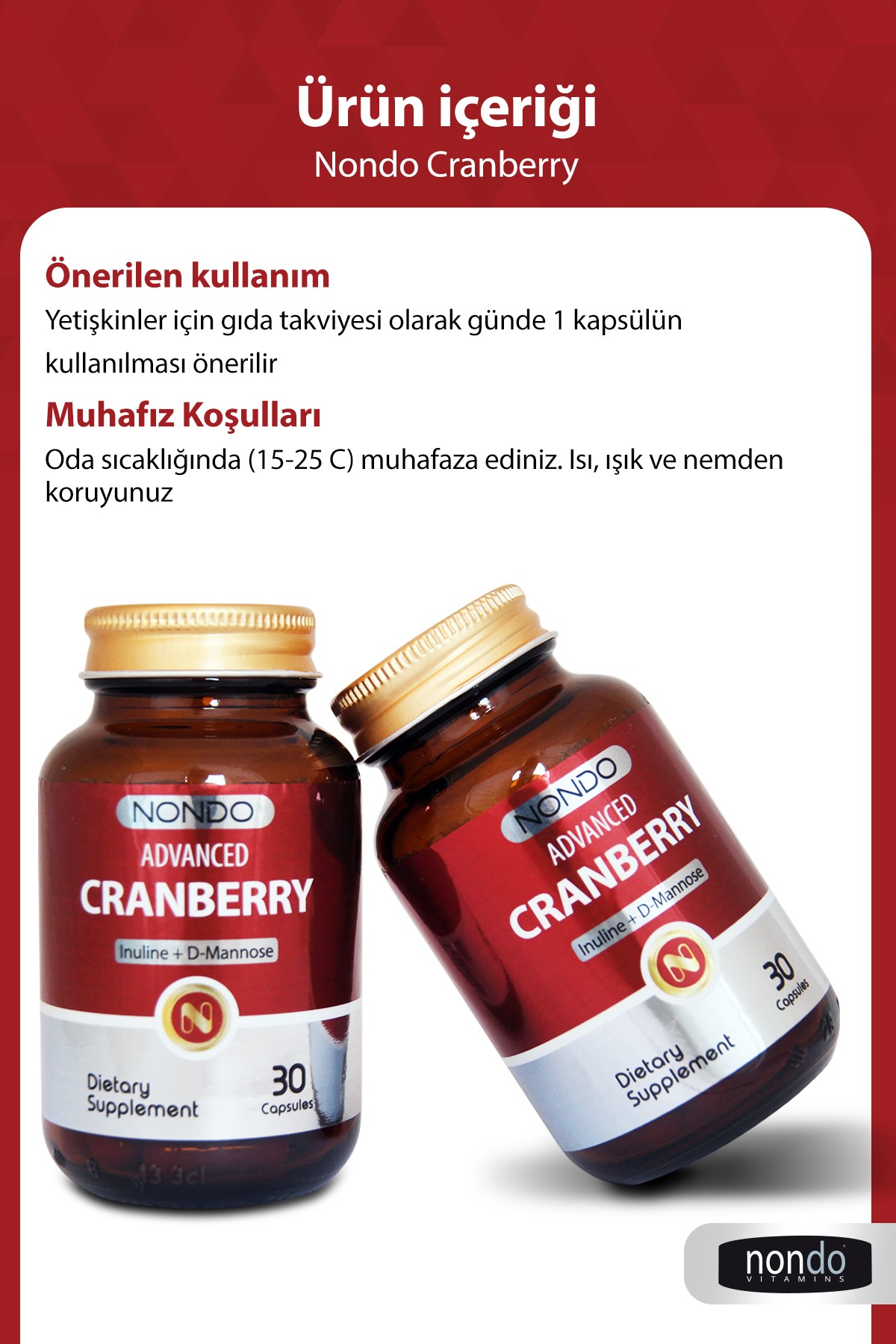 Advanced Cranberry 30 Kapsül 