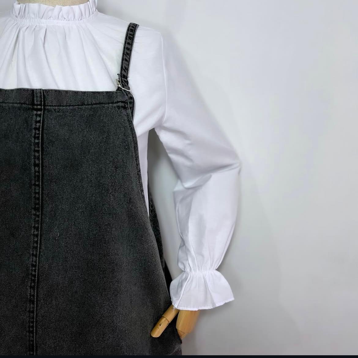 Antrasit Jean Askılı Salopet