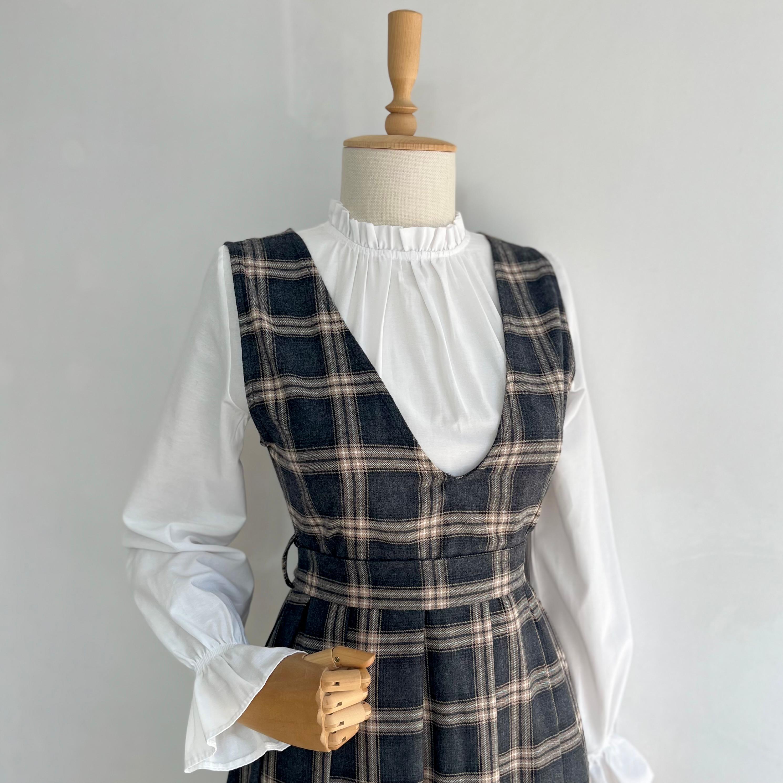 Antrasit Bej Ekose Desenli Pileli Jile