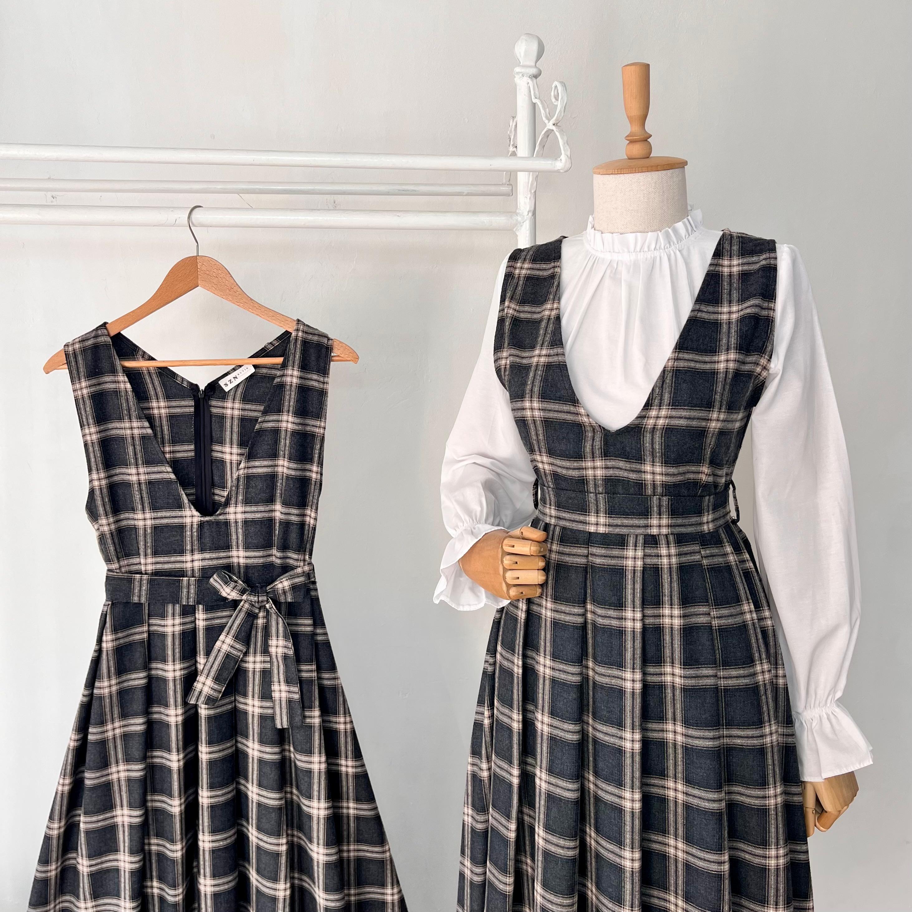 Antrasit Bej Ekose Desenli Pileli Jile