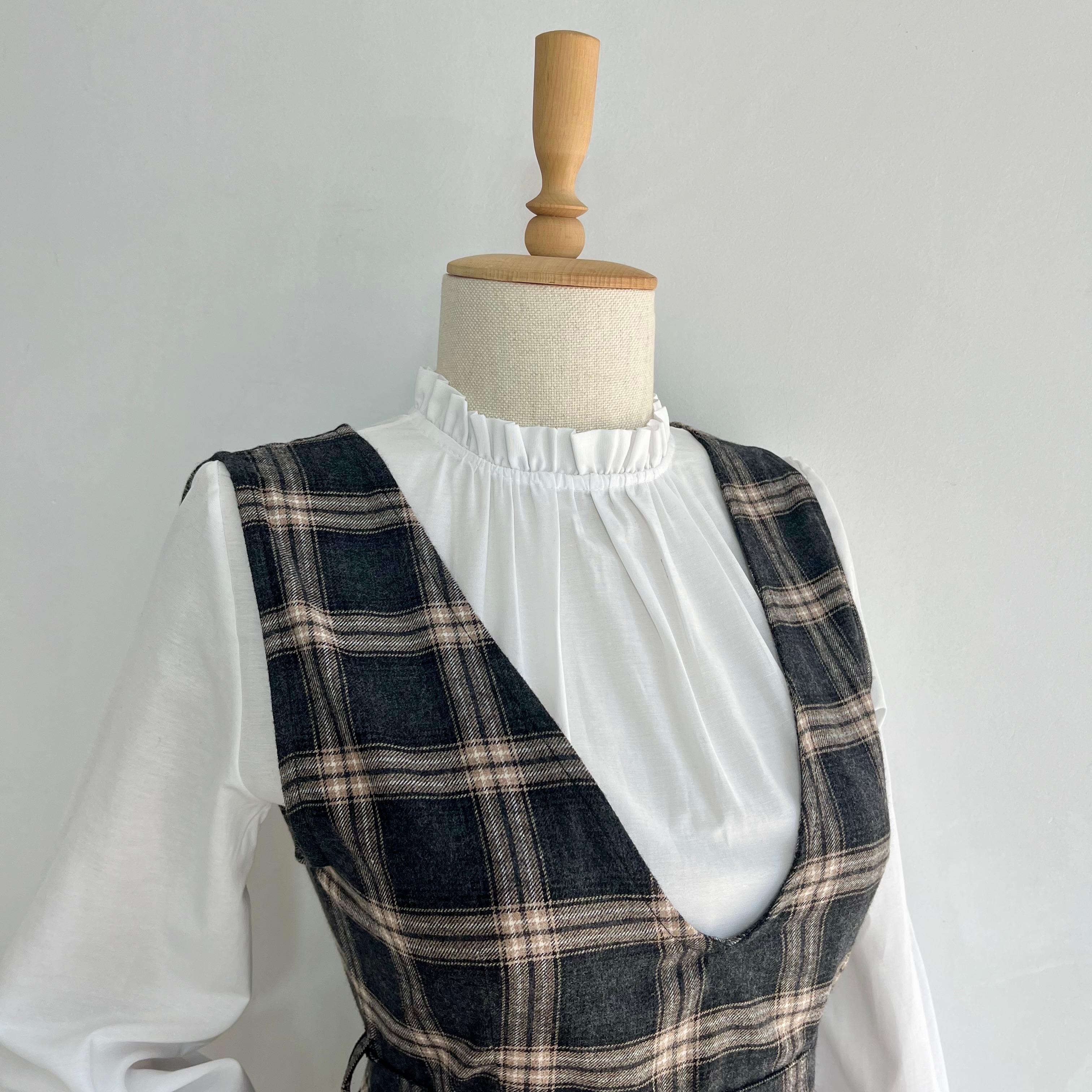 Antrasit Bej Ekose Desenli Pileli Jile