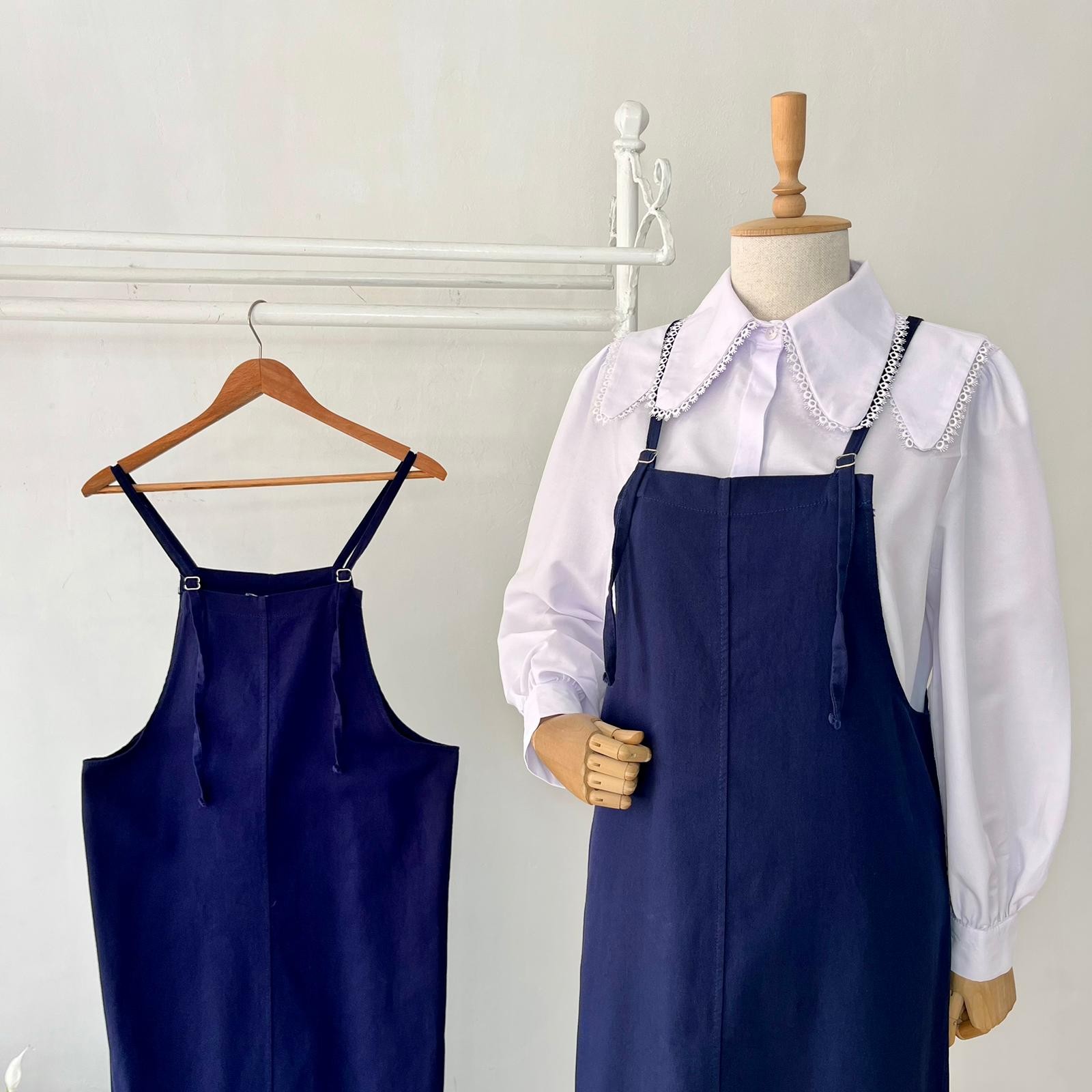 Lacivert Gabardin Askılı  Jile