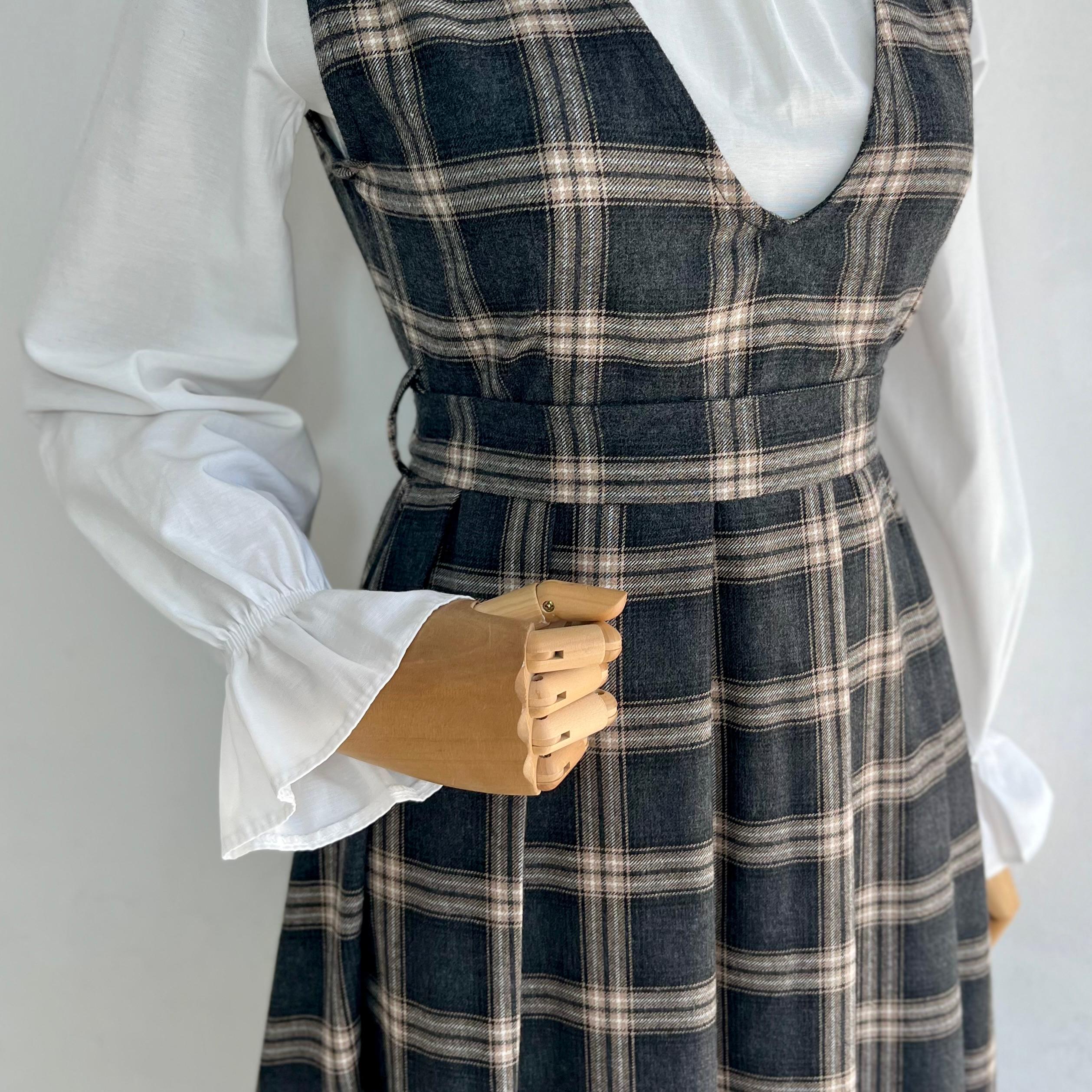 Antrasit Bej Ekose Desenli Pileli Jile