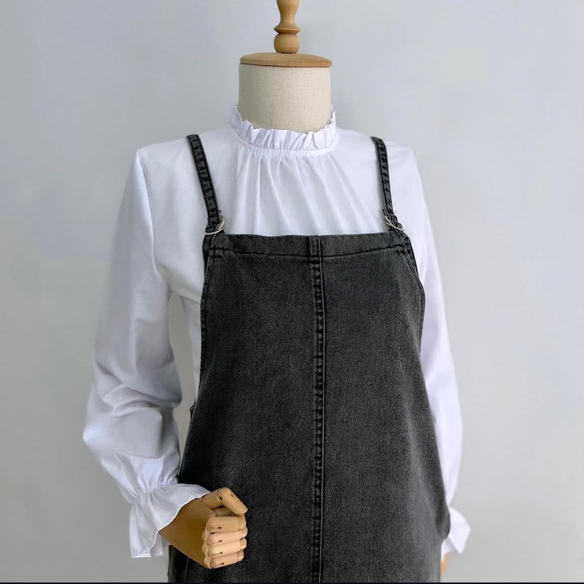 Antrasit Jean Askılı Salopet