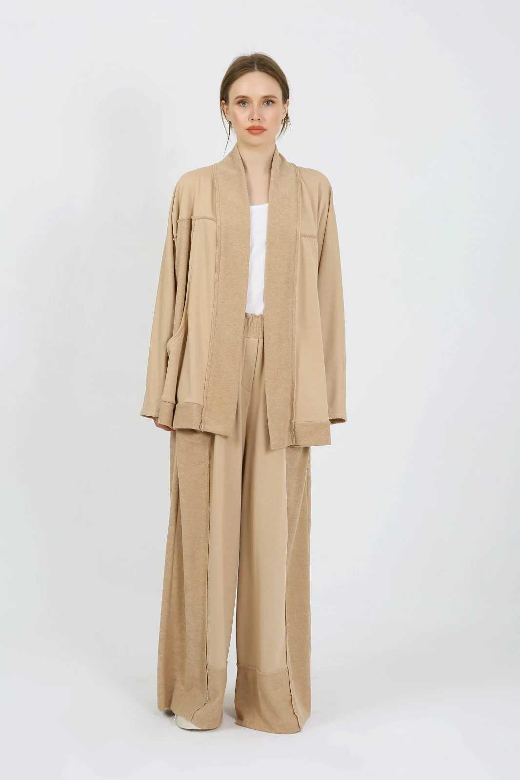 Kadın Pamuklu Cepli Ceket