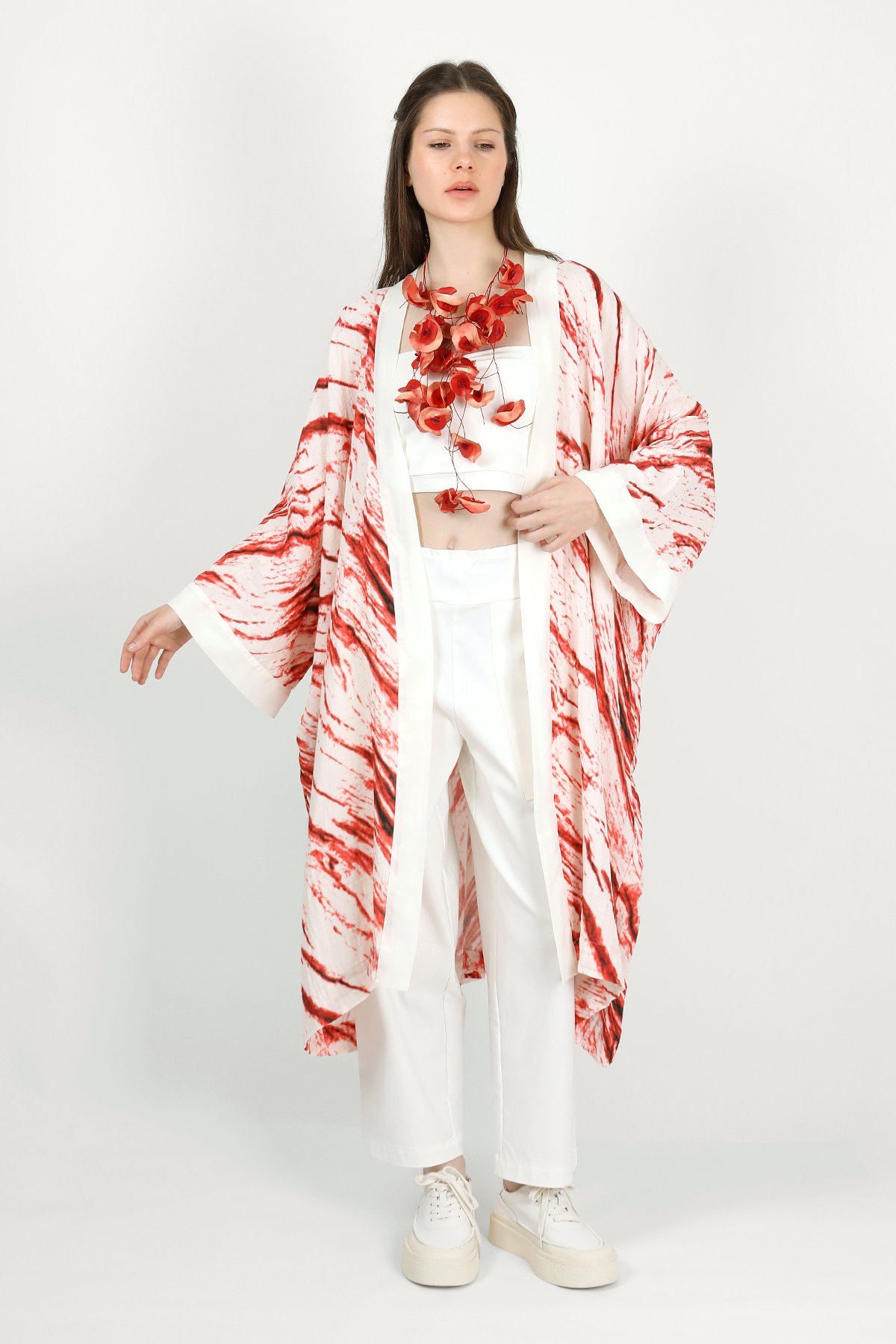 5072 Kimono - Siyah