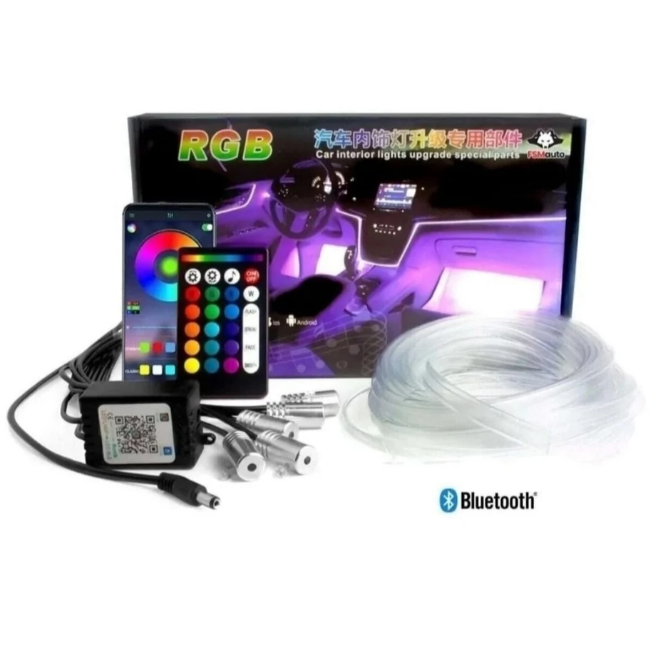 Araç Içi Atmosfer Ambiyans Led  App Kontrollü