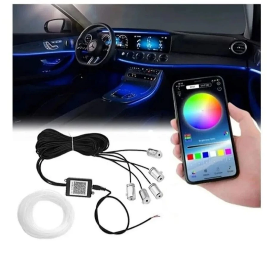 Araç Içi Atmosfer Ambiyans Led  App Kontrollü