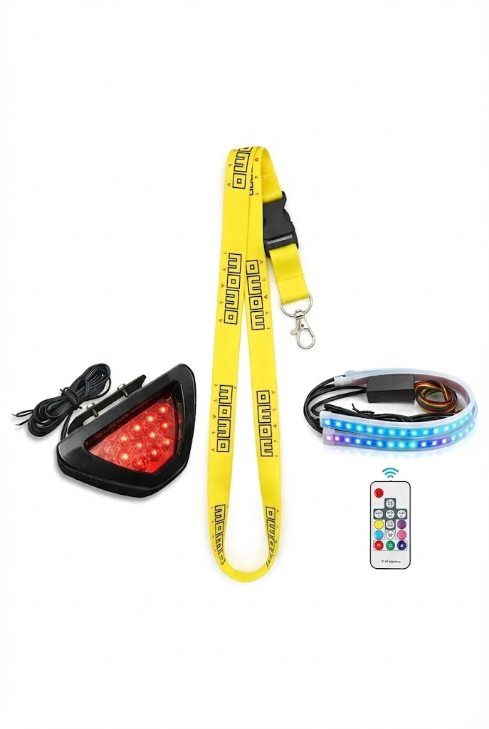 Dikkat Çeken Dış Görünüm Paketi ( RGB Far Üstü LED, F1 Stop Çakar, Ayna İpi)