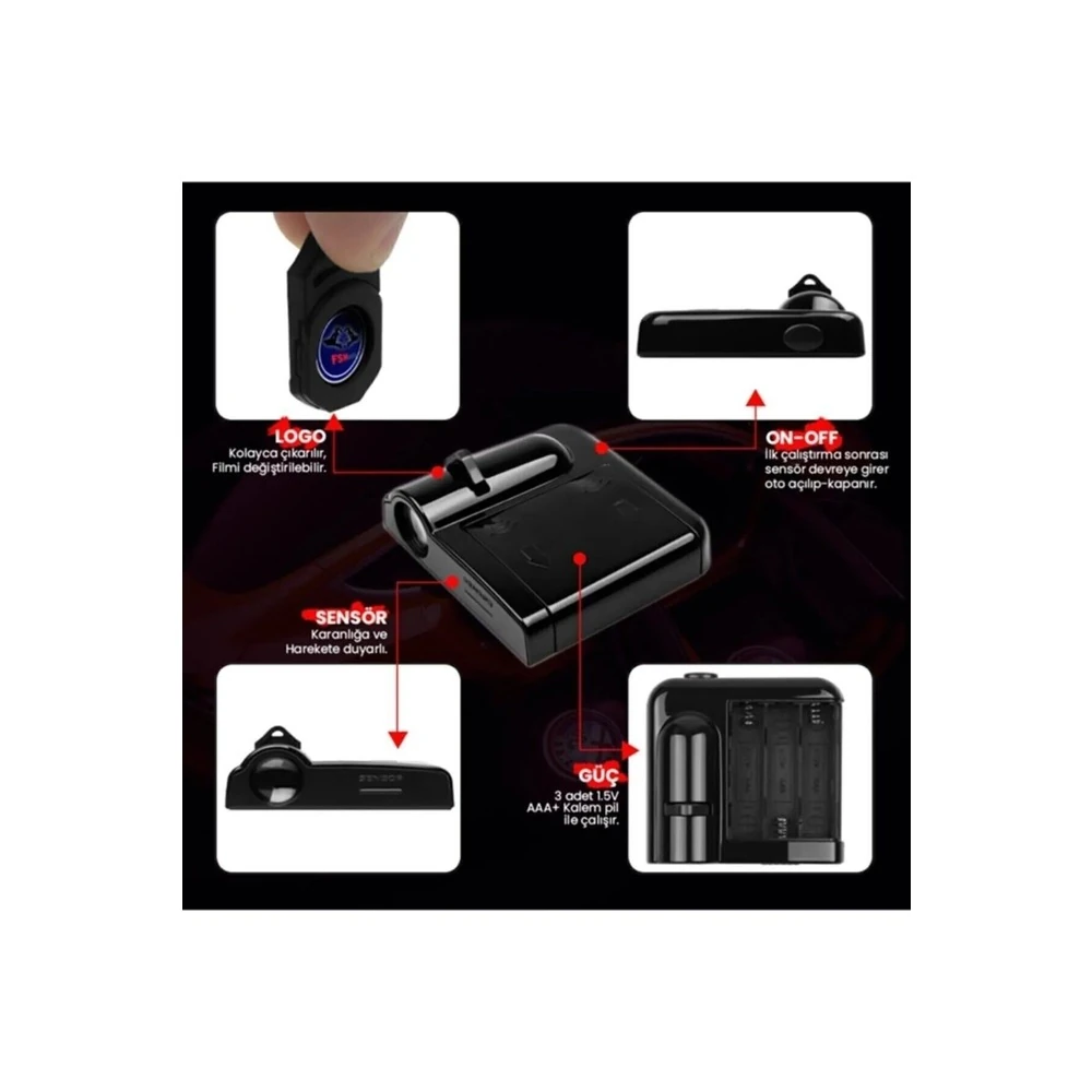 BMW KAPI ALTI LOGO 2 KAPI