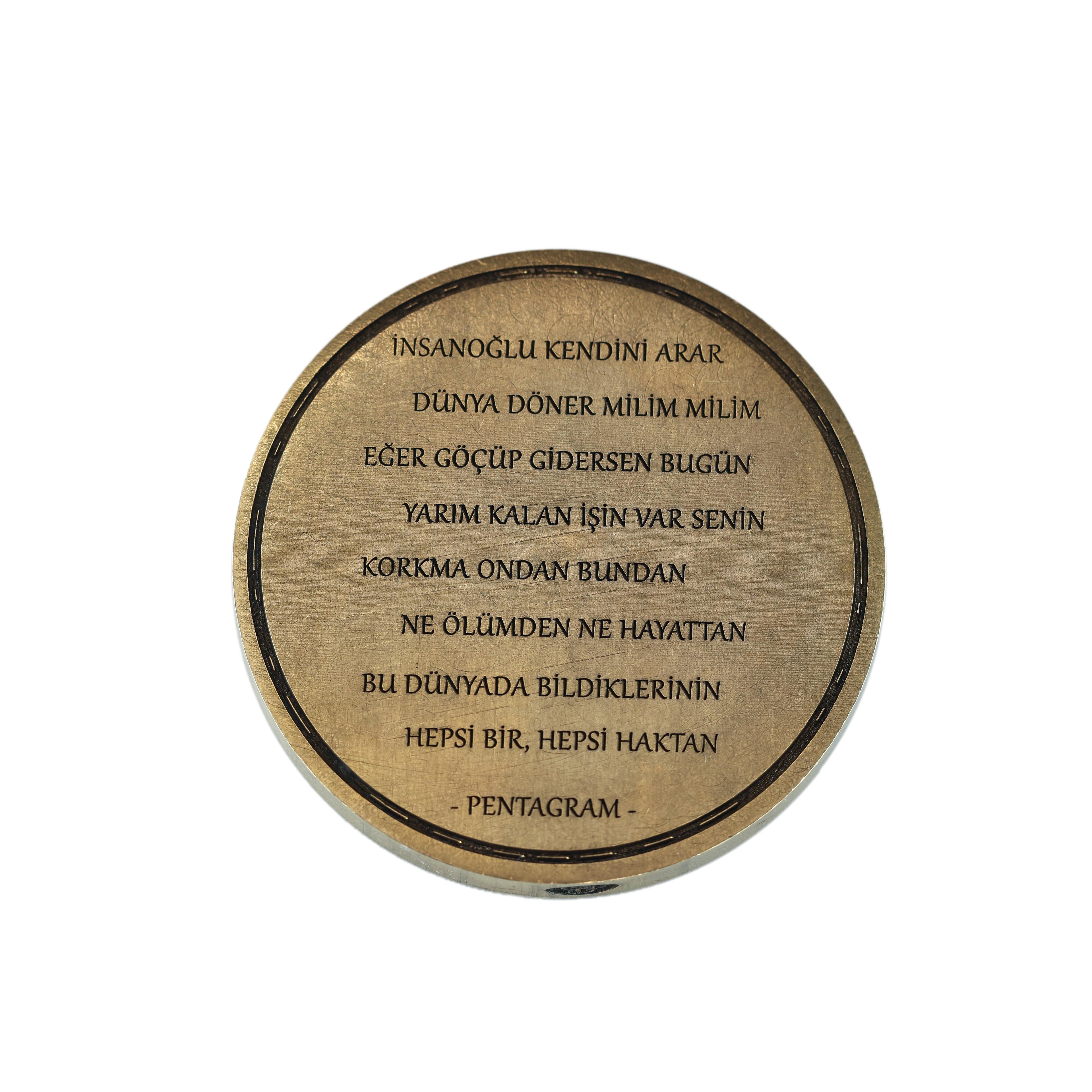 Dünya Haritası Madalyon