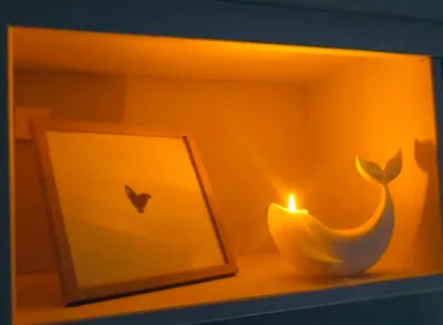 Tealight Mumluk - Balina