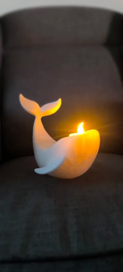 Tealight Mumluk - Balina