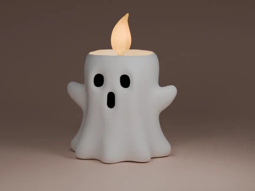 Tealight Mumluk - Hayalet 2'li Set