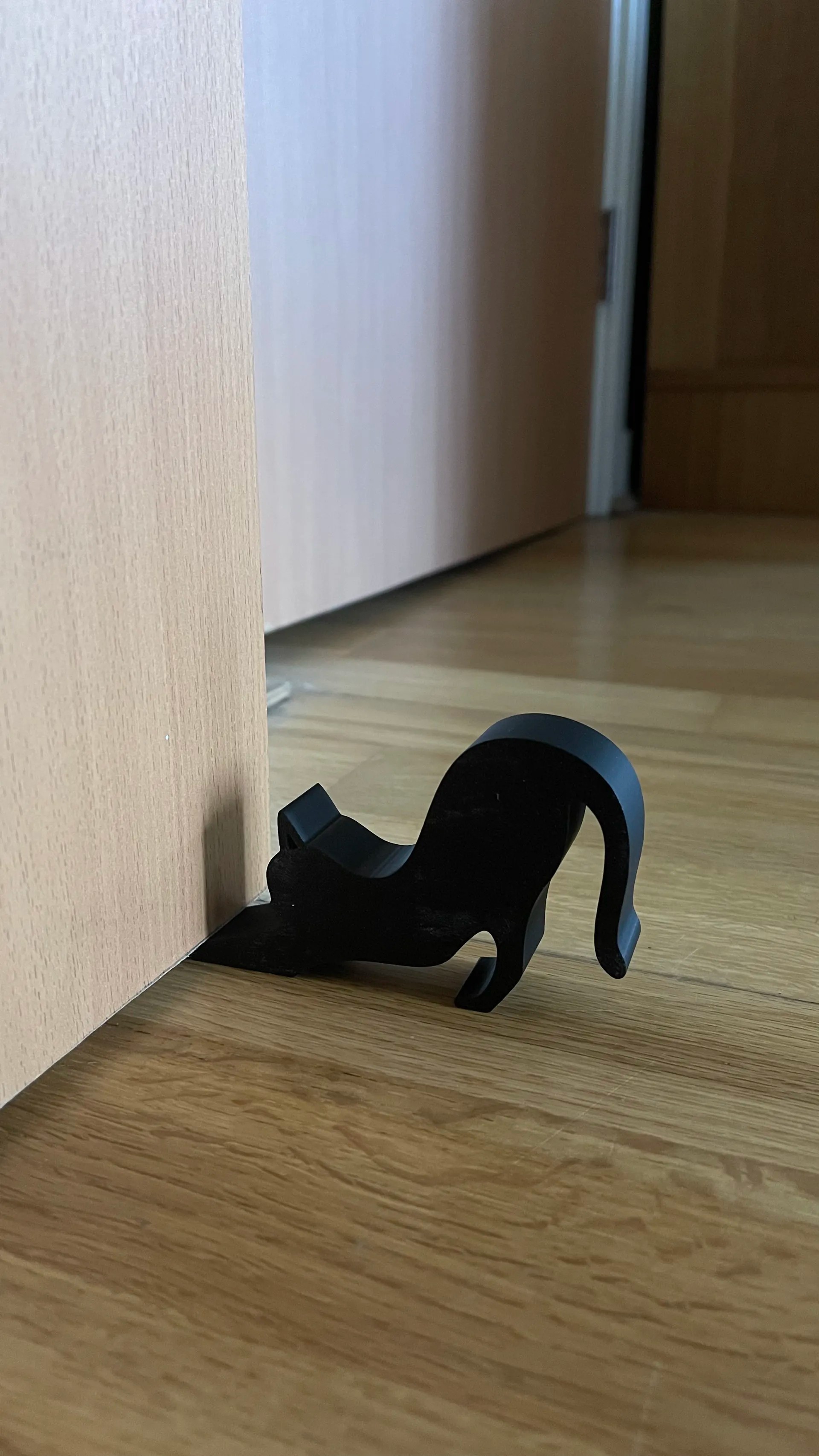 Kapı Tutacağı - Kedi Silüet