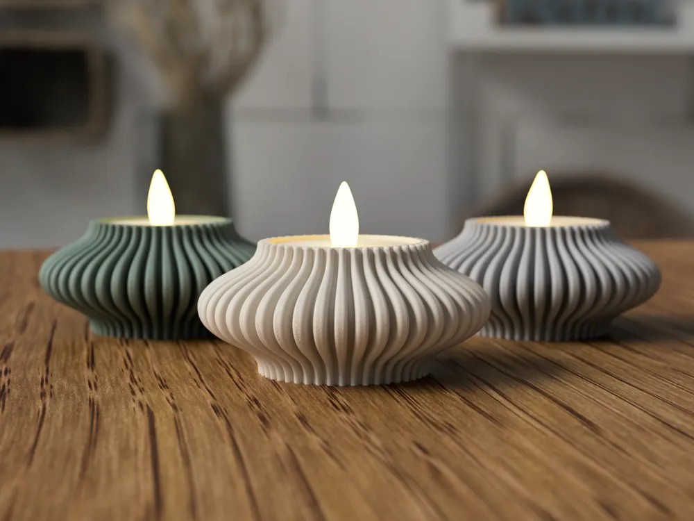 Tealight Mumluk - Harmoni 3'lü Set