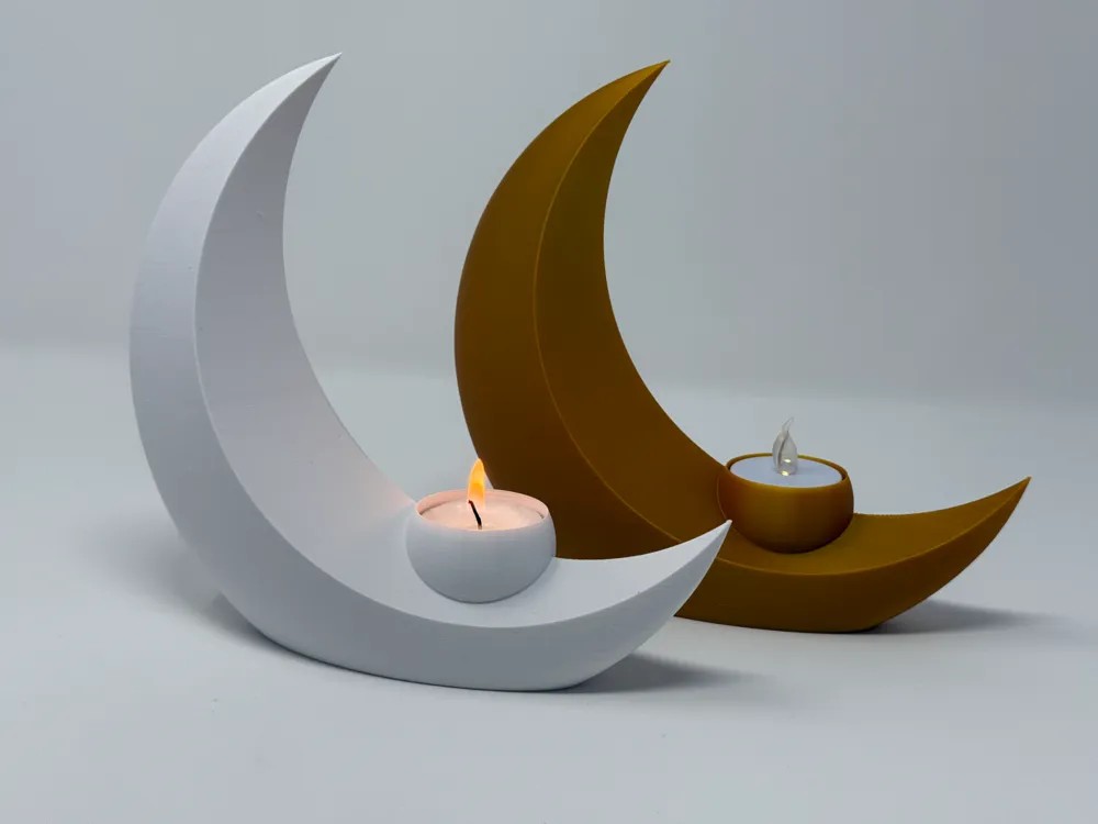 Tealight Mumluk - Hilal 2'li Set