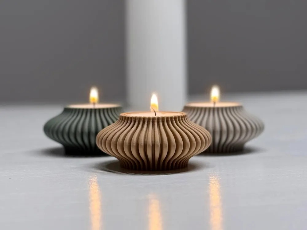 Tealight Mumluk - Harmoni 3'lü Set