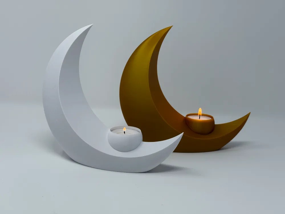 Tealight Mumluk - Hilal 2'li Set