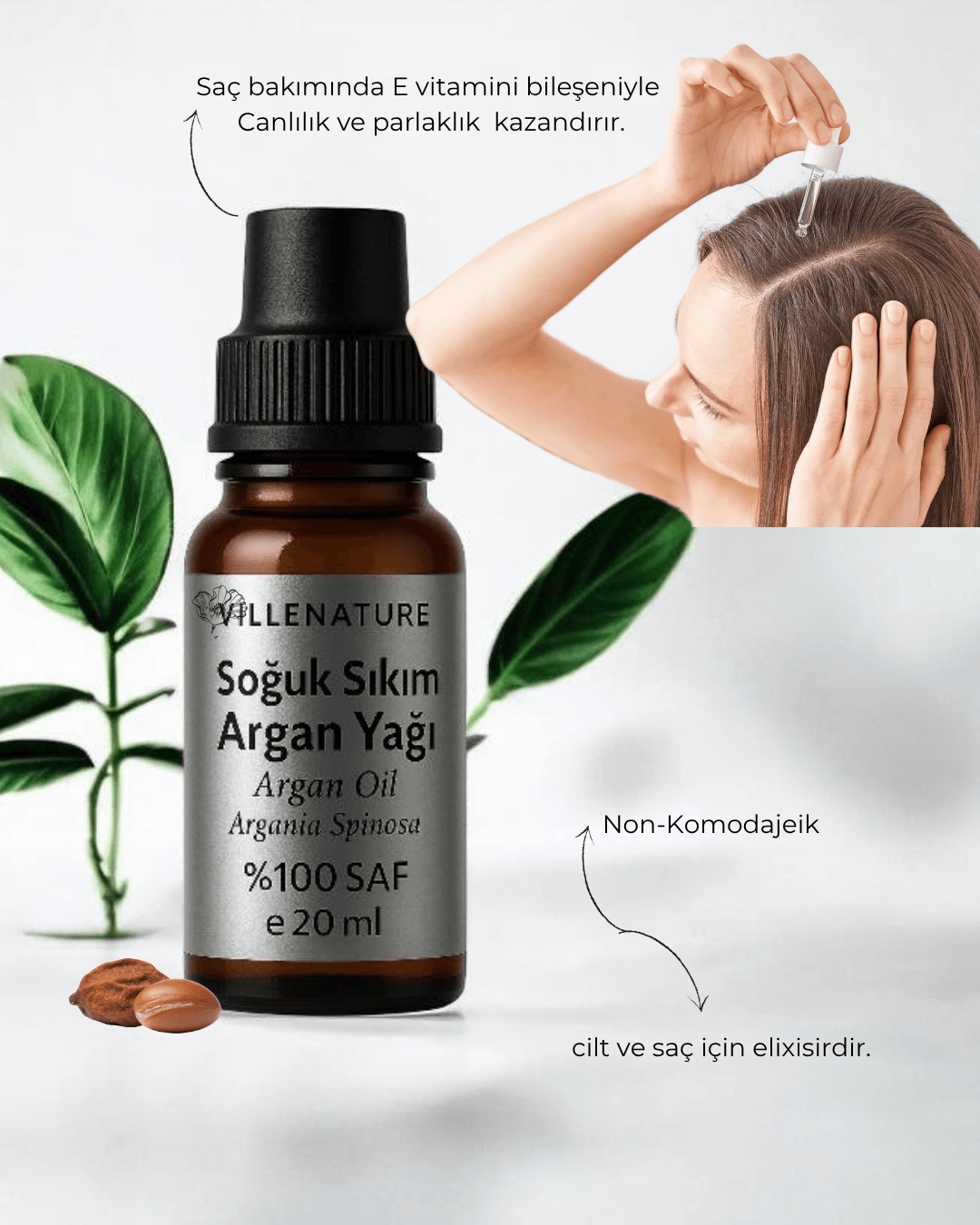 Soğuk Sıkım ARGAN YAĞI 20 ML