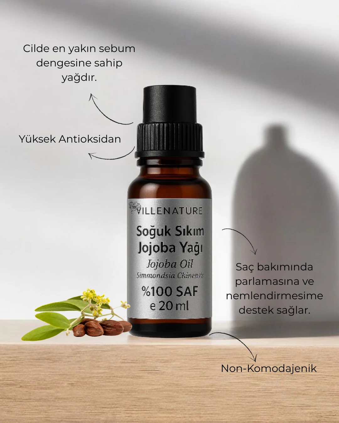 Soğuk sıkım JOJOBA YAĞI