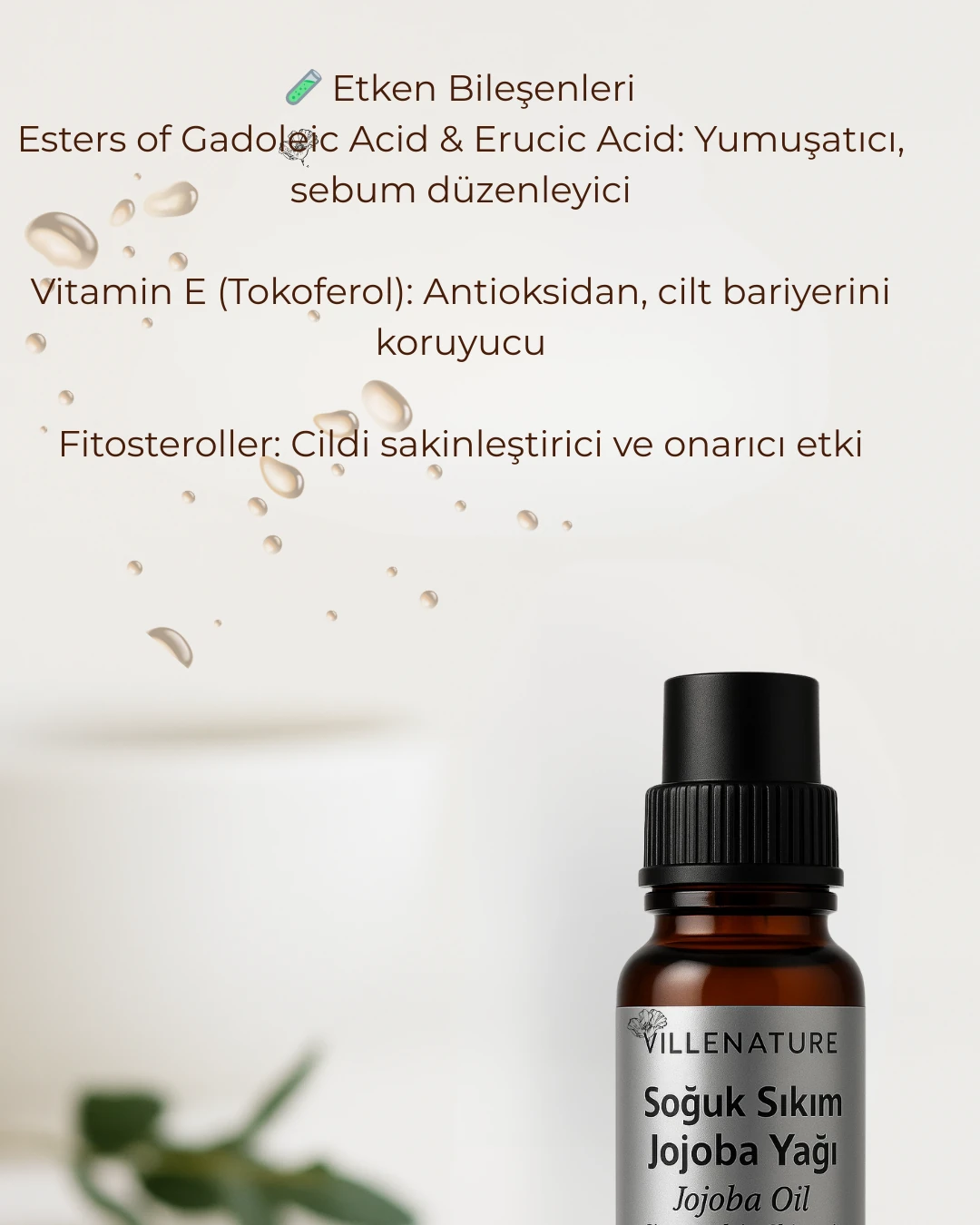 Soğuk sıkım JOJOBA YAĞI