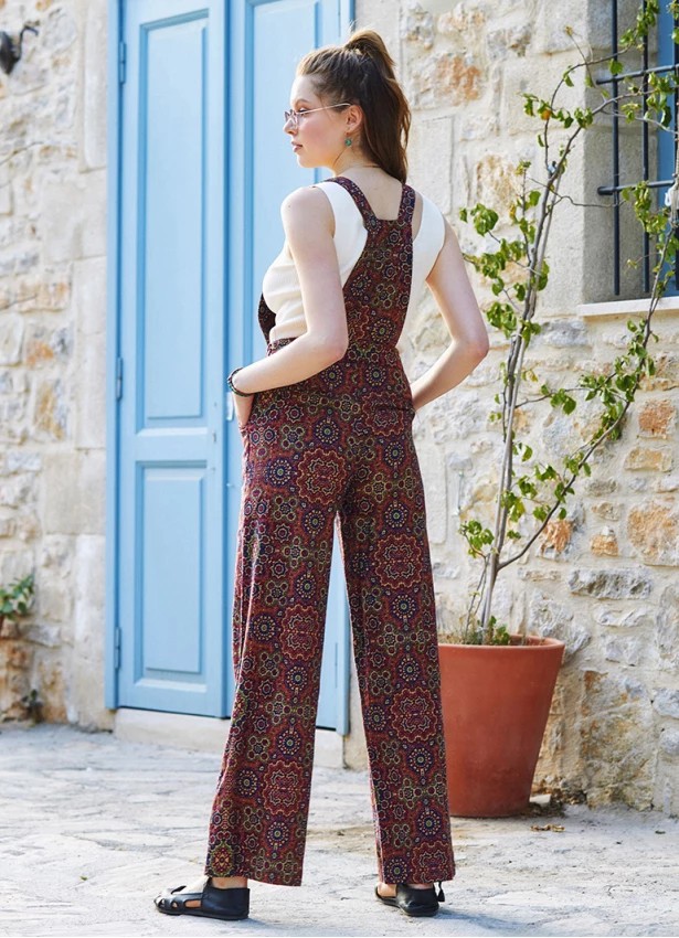 Bahçıvan Bol Paça Salopet Kadın Tulum