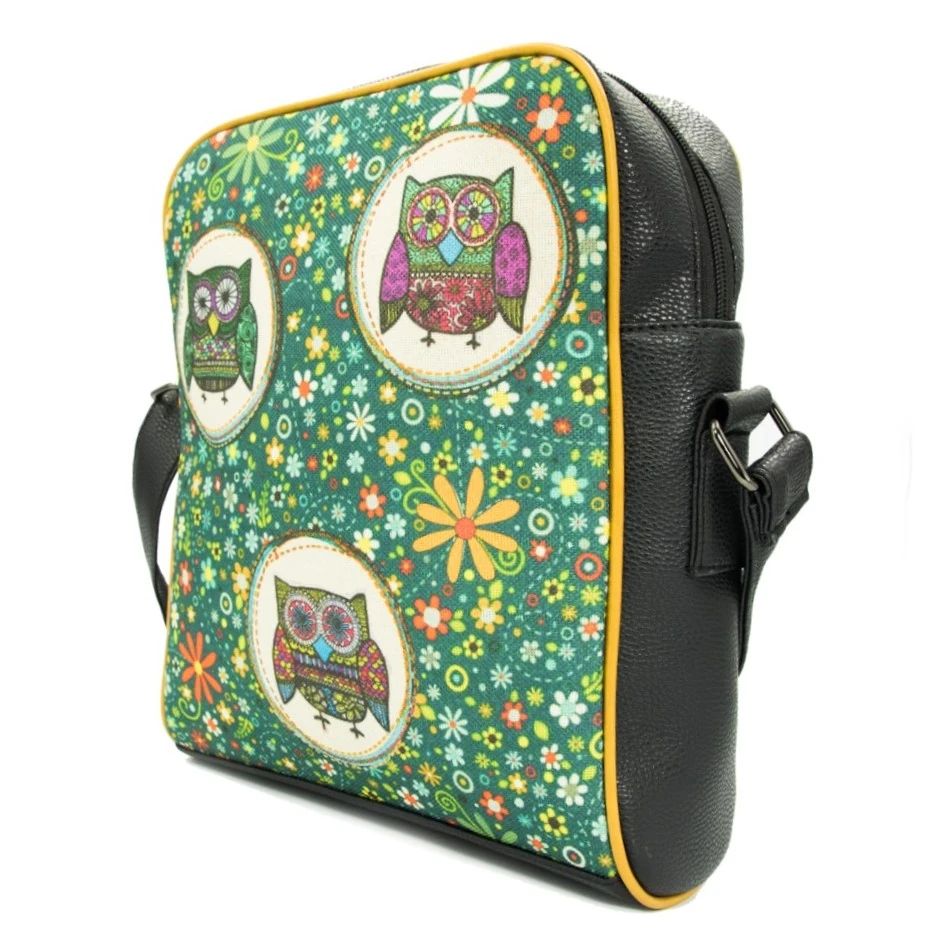 Baykuş Desenli Postacı Çantası