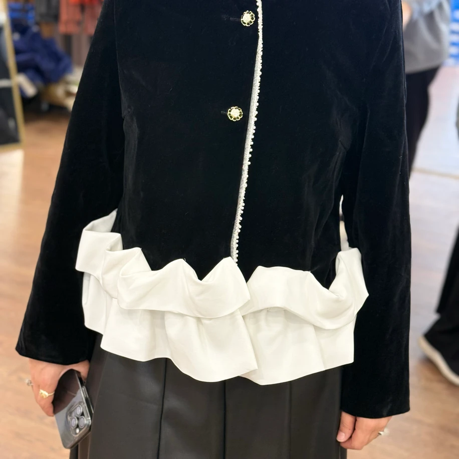 Kadife Taşlı Ceket