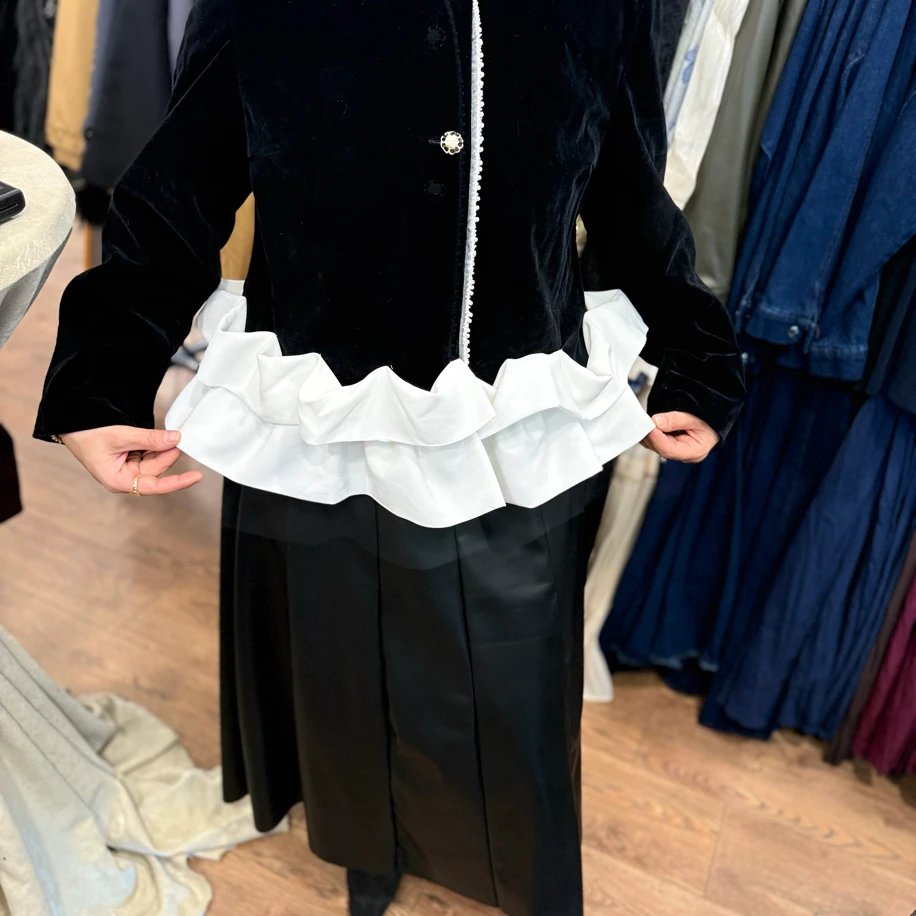 Kadife Taşlı Ceket