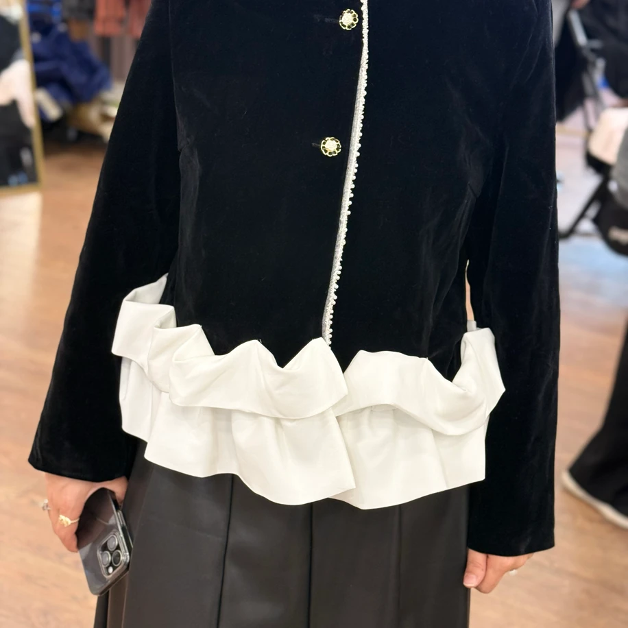 Kadife Taşlı Ceket