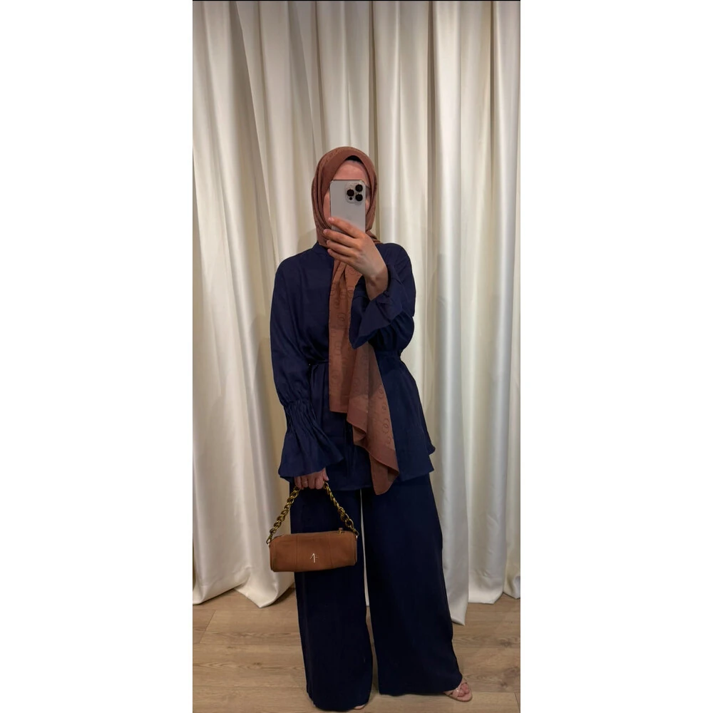 ✨Büzgülü Keten Takım✨